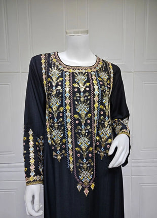 Women Jalabiya Dubai Dress Abaya Eid Ramadan Party Gorgeous Long Dresses Muslim Embroidery Vestidos Largos Robe Saudi Arab 2026