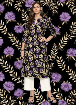 Muslim Kurt Women Casual Fashion Dress Long Sleeved Straight Tube Casual Ethnic Flower National Style Islamische Kleidung Frauen