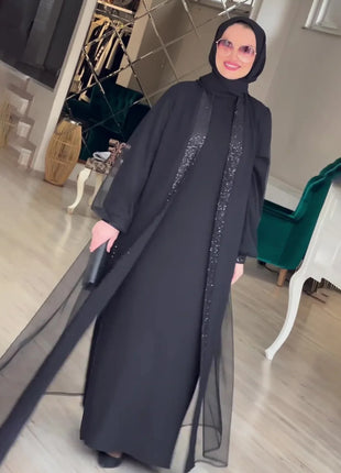 Muslim Modest Women Dress Jalabiya Vestidos Eid Ramadan Arabic Long Robe Dubai Islam Morocco Kaftan Abayas Cardigan Dresses 2024