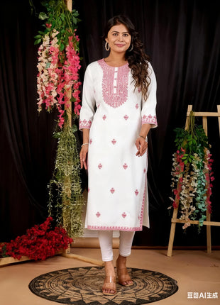 Muslim Women's Casual Fashionable Comfortable Straight Tube Casual Ethnic Turkish Abaya National style Abito Donna Musulmana