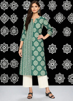 Muslim Women Kurt Casual Dress Long Sleeve Straight Casual Ethnic Flower Mandarin National Style Caftan Marocain Femme