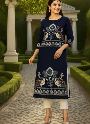 Muslim 2026 Women Kurt Casual Dress Slit hem Straight Casual Ethnic Turkish Abaya Mandarin Regular Size 3D Design Suitable