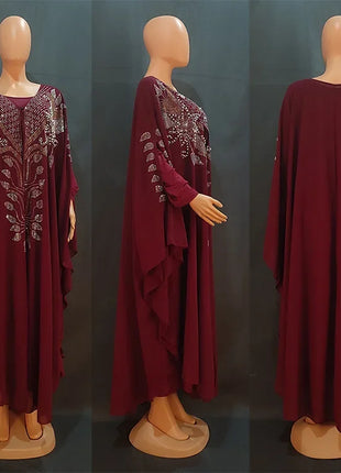 Abayas For Women Dubai Luxury 2024 Chiffon Boubou Muslim Fashion Dress Caftan Marocain Wedding Party Occasions Djellaba Femme