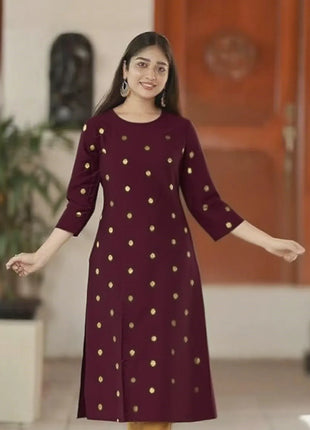 Muslim Kurt Women's Fashion Comfortable Dress Straight Tube Ethnic Vestiti Slit hem Marocchini Donna Caftan Dress Moroccan Abaya