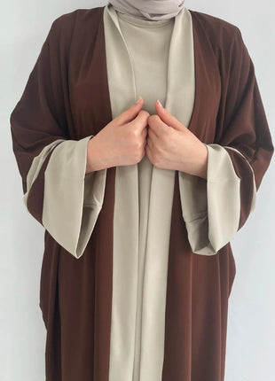 Eid Muslim Dress & Abayas for Women 2 Piece Set Musulman Ensembles Morocco Ramadan Caftan Abaya Kaftan Dubai Arab Long Robe 2024