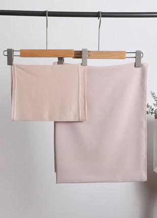 2 Piece Set Chiffon Hijab Matching Undercap Chiffon Scarf with Matching Underscarf Shawls Scarves Head Scarf Headwraps for Women