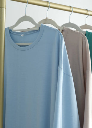 2024 New Modest Dress Solid Color Inner Dresses Muslim Women Dubai Abaya Eid Ramadan Islam Clothing Turkey Arabic Robe