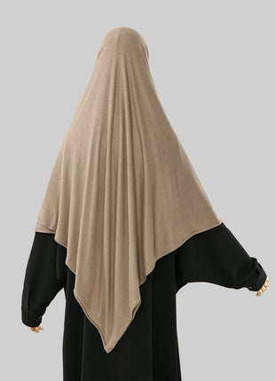 145*145cm Large Size Jersey Modal Square Scarf Stretchy Muslim Instant Hijab Layer Khimar Eid Islamic Women Prayer Headscarf