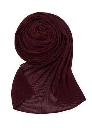 Big Size Pleated Chiffon Hijab Scarf for Muslim Women Turban Pashmina Shawls and Scarves Women Bandana Headband Hijabs Headscarf