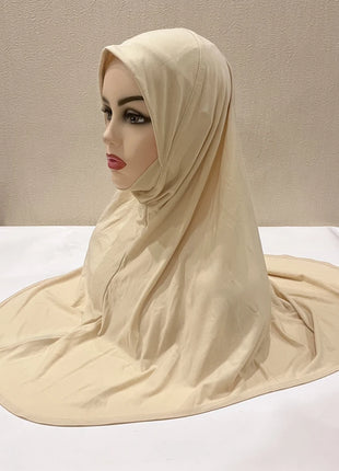 BOHOWAII Muslim Islamic Modal Hijab Scarf Instant Hijabs Headscarfs for Women Long Scarves Head Wrap Shawl Bonnet Hijabe Femme