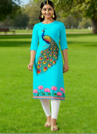 Muslim Dress Kurtta Women Fashionable Elegant National Style Straight Tube Slit hem Abito Donna Islamic Clothing For Women