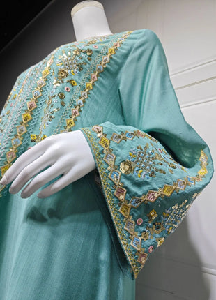 Women Jalabiya Dubai Dress Abaya Eid Ramadan Party Gorgeous Long Dresses Muslim Embroidery Vestidos Largos Robe Saudi Arab 2026