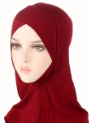 2024 Muslim stretch Turban cap Full Cover Inner Hijab Caps Islamic Underscarf Bonnet Solid Modal Under Scarf caps turbante mujer