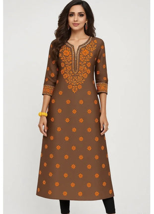 Muslim Dress Kurt Women's Fashionable And Elegant Straight Tube Casual Round Neck Colorful Peacock Pattern Dress Abiti Lunghi