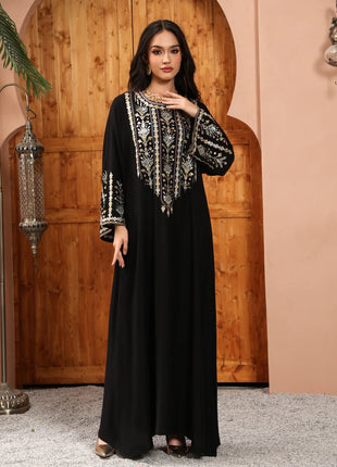 Women Jalabiya Dubai Dress Abaya Eid Ramadan Party Gorgeous Long Dresses Muslim Embroidery Vestidos Largos Robe Saudi Arab 2026