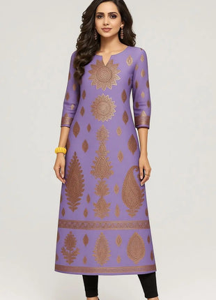 Muslim Dress Kurt Women's Fashionable And Elegant Straight Tube Casual Round Neck Colorful Peacock Pattern Dress Abiti Lunghi