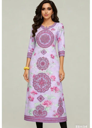 Muslim 2026 Kurt Women's Fashionable And Comfortable Dress With Straight Tube Casual Multiple Designs Islamic Clothing