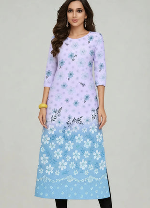 Muslim Dress Kurtta Women's Fashionable Slit hem Straight Tube Casual Elephant Women Dress Turkish Abaya Abito Donna Musulmana