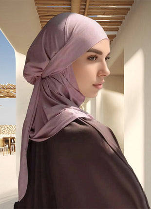 Modal Cotton Jersey Hijab Scarf Long Muslim Shawl Plain Soft Turban Tie Head Wraps For Women Africa Headband