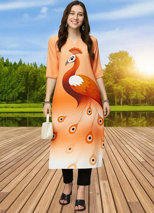 Muslim Kurt Women's Fashion Comfortable Dress Straight Tube Ethnic Vestiti Peacock Marocchini Donna Caftan Dress Moroccan Abaya