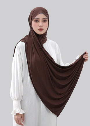 New Liquid Jersey Hijab Scarf for Women Headscarf Shimmer Imitation Silk Scarf Solid Shawl Wraps Muslim Headband Turban 170*60cm
