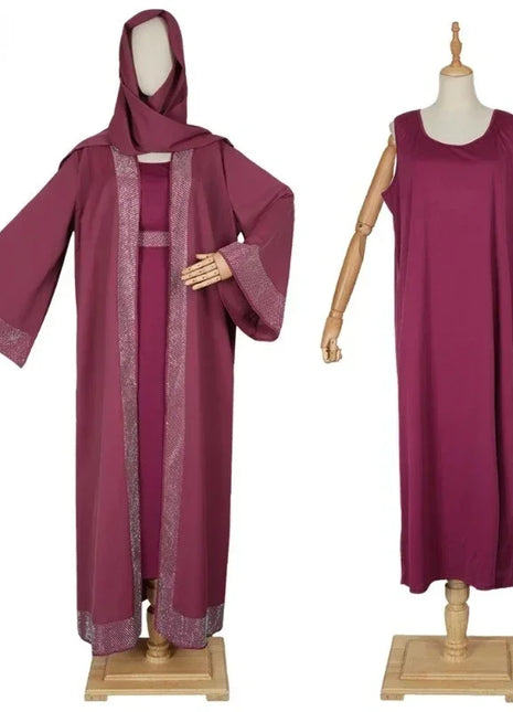 Muslim Modest Women Dress Jalabiya Eid Ramadan Arabic Long Robe Dubai Islam Morocco Kaftan Abayas Cardigan Dresses Outfits