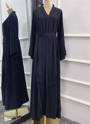 Kaftan Dubai 2024 Luxury Long Loose Muslim Ramadan Open Abaya Evening Dresses Women's Prayer Garment Femme Musulmane Vestidos