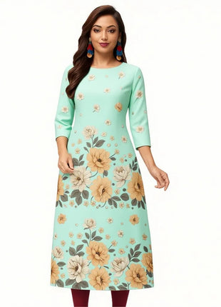 Muslim Women's Casual Fashionable  Kurt Straight Tube Ethnic Slit hem Takchita Dress Abito Donna Musulmana Girls Prayer Dress
