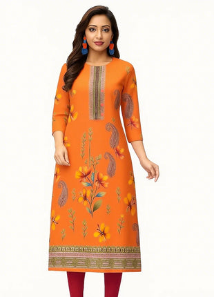 Muslim Dress Kurt Women's Fashionable And Elegant National Style Slit Hem Straight Tube Casual Abito Donna Musulmana Kurtta