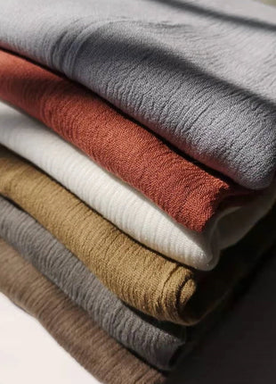 61 Colors Soft Cotton Viscose Scarf Rayon Material Muslim Hijab Mid Eastern Plain Solid Color Headscarf With Tassel