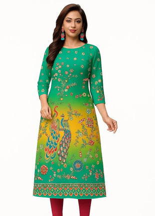 Muslim Kurtta Women's Casual Fashion Dress National Style Straight Tube Casual Ethnic Flower Robe Arabe Femme Modest Slit hem