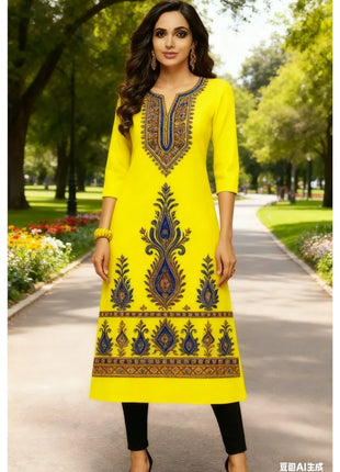 Muslim Kurt Casual Fashion Dress Long Sleeved Straight Tube Casual Ethnic Flower Abaya Women Muslim Dress Peacock Sleeve Abaya