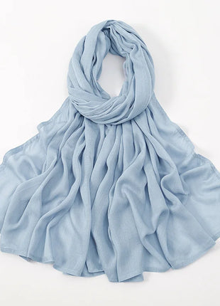 Muslim Modal Hijab Rayon Cotton Shawls for Women Plain Scarf Big Size Headscarf Islamic Turban Headband 190*85cm