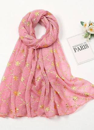 Muslim Chiffon Hijab Scarf Women Long Sequin Fabric Head Wrap For Women Hijabs Scarves Ladies Muslim Veil Jersey Hijabs
