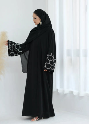 2025 Middle Eastern Islam Outfit for Muslim Women Luxury Dubai Modest Abaya Dress Eid Arabic Cardigan Plain Turkey Kaftan Robe