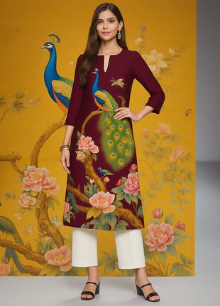 Muslim Women Kurt Fashionable And Elegant Straight Tube Casual Flowers Pattern New Comfortable Dress Islamitische Dames Kleding