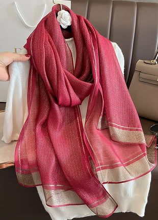 2023 New Women Scarf Winter Warm Solid Silk Wool Shawls Lady Wraps Bufanda Floral Pashmina Luxury Embroidery Warn Scarves