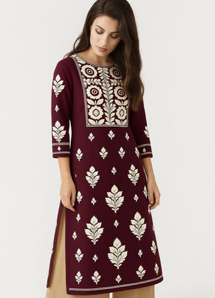 Muslim Dress Kurt Women Fashionable And Elegant Straight Tube Casual Colorful Slit hem Abito Donna Islamic Clothing For Women