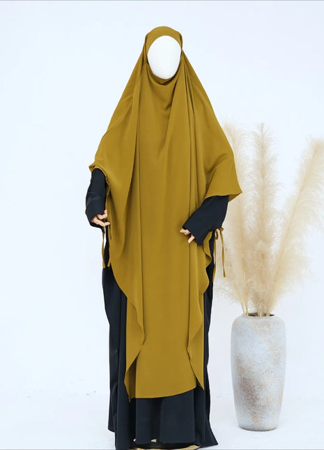 Eid Muslim Women Khimar Hijab Islamic Dubai Solid Color Scarves Turban Arab Ladies Praying Headdress Ramadan Long Headscarf 2025