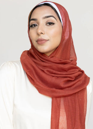 Shimmer Glitter Cotton Viscose Hijab Scarves For Women Muslim Long Shawls Headscarf Wraps Solid Headbands Stole Bufandas Turbans