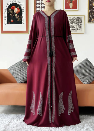2024 Women Elegant Party Dress Chiffon Open Abaya Muslim Women Dress Islamic Clothing Cardigan Abaya Women Muslim Dress