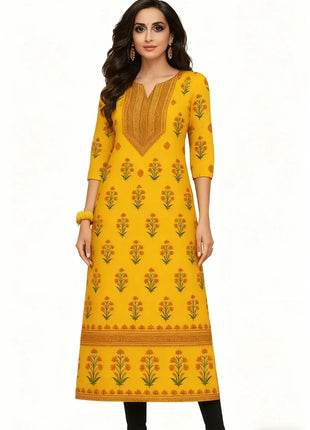 Muslim Peacock Kurtta Women's Casual Fashion Dress Long Sleeved Straight Tube Casual Ethnic Flower Abaya Musulmane Modest Dress