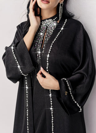 Eid Dress for Women Abaya 2 Piece Set Diamond Party Long Dresses Muslim Caftan Robe Jalabiya Ramadan Dubai Kaftan Vestido Largos