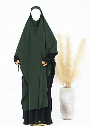 Eid Muslim Women Khimar Hijab Islamic Dubai Solid Color Scarves Turban Arab Ladies Praying Headdress Ramadan Long Headscarf 2025