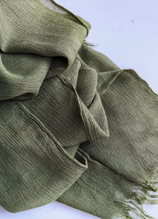 61 Colors Soft Cotton Viscose Scarf Rayon Material Muslim Hijab Mid Eastern Plain Solid Color Headscarf With Tassel