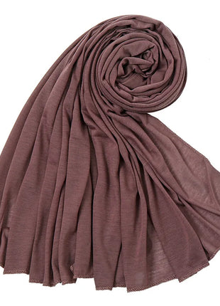 Hot Muslim Fashion Woman Soft Hijabs Scarf Shawl Plain Cotton Jersey Scarves Turban Women Long Shawls Head Wrap Headband Abaya