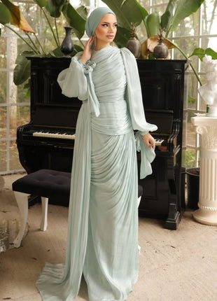 Eid Silky Women Dress Muslim Abaya Party Jalabiya Ramadan Party Long Dresses Vestidos Largos Arab Long Robe Morocco Kaftan 2025