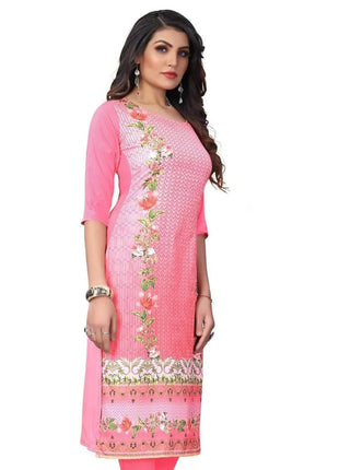 Muslim Dress Kurt Women's Fashionable And Elegant Long Sleeved Straight Tube Casual RSlit Hem Flowers Pattern Noble Skirt 2026