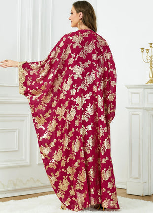 Women's Eid Abaya 2-Piece Set — Embroidered Jalabiya Party Dress