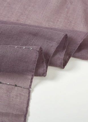 Cotton Linen Hijabs Scarf Turban Hijab Comfort Wearing Soft Paillette Shawls Fringed Muslim Fashion Women Scarves Hijab Ramadan